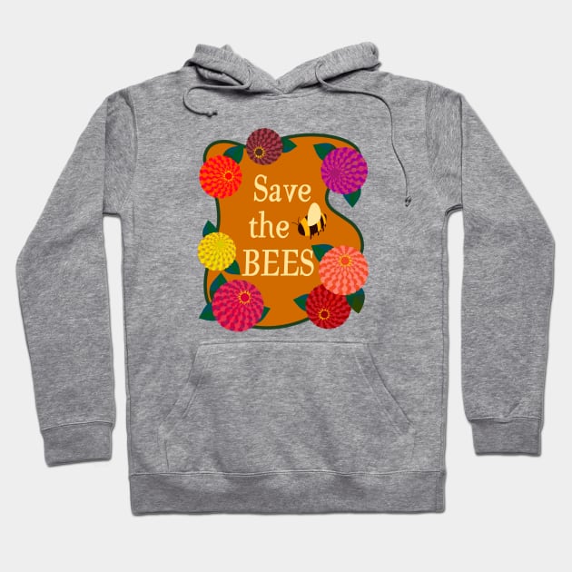 Save the Bees Hoodie by Obstinate and Literate